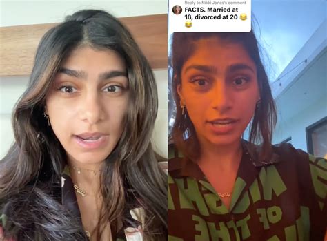 mia khalifa divorce|Mia Khalifa responds to backlash after encouraging women to。